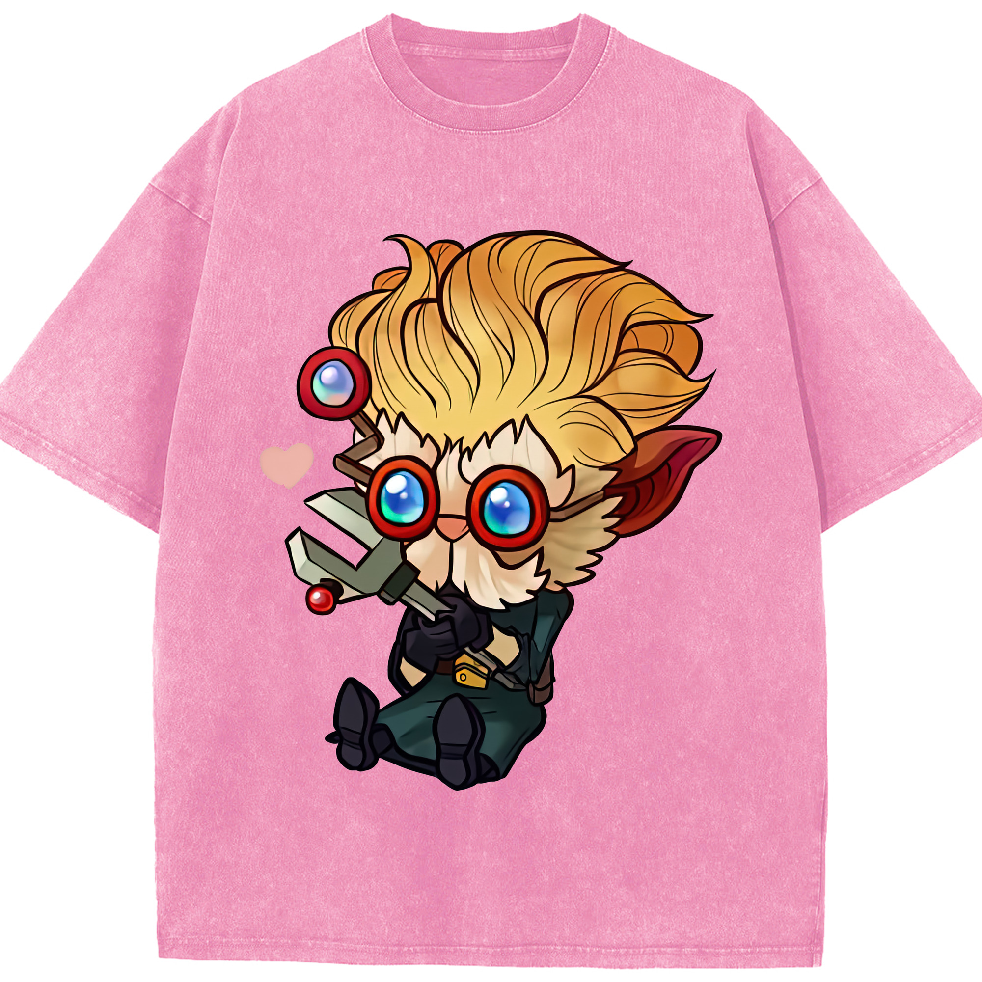 リーグ・オブ・レジェンド League of Legends LOL 綿100% ヴィンテージ風 半袖Tシャツ（フロントプリント）